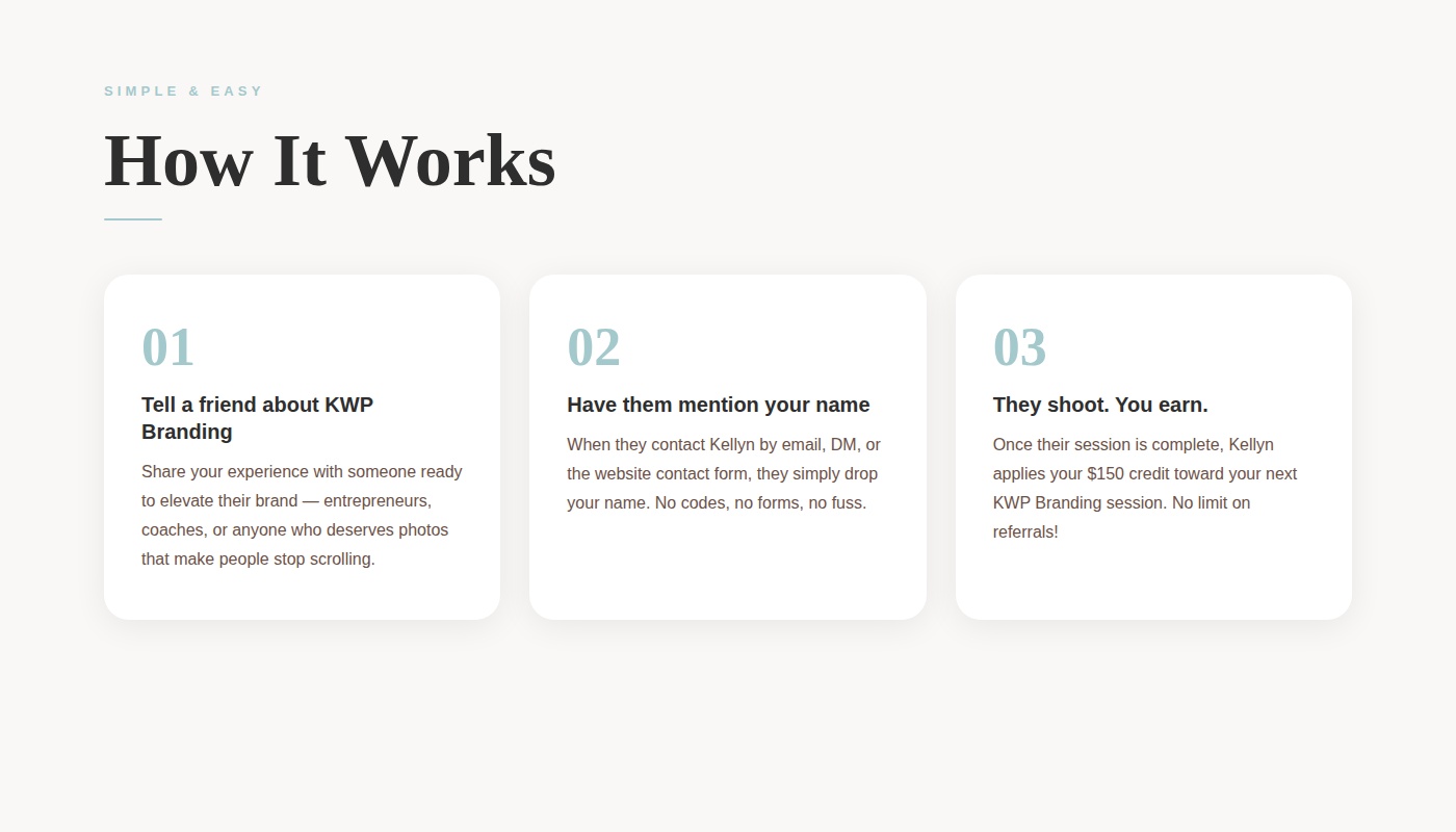 KWP Branding Referral Program